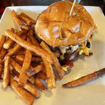 Liberty Ale House - Burger special with fries. - Sports Bars Near Me - Reading, Pennsylvania