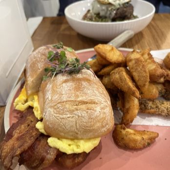 Sunny Side Breakfast - BAC breakfast sandwich - Breakfast & Brunch Near Me - Sacramento, California Sunny Side Breakfast - BAC breakfast sandwich - Breakfast & Brunch Near Me - Sacramento, California
