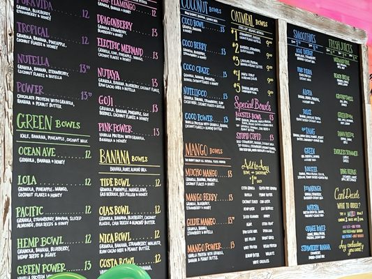 Menu photo 2 Playa Bowls Loveland, OH