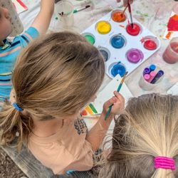 Carrie Murray Nature Center - Every kid gets to take home a birthday banner their friends paint for them!