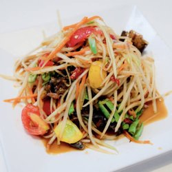 ChefCentury - Papaya Salad Shredded green papaya, carrots, tomatoes and peanut & spicy lime dressing