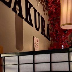 Zakura Sushi & Thai Restaurant - The Asian decor and ambiance.