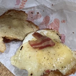Look at the cheese looks horrible ,the bacon like overall unpleasant!!!