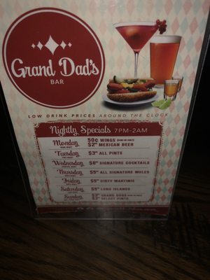 Menu photo 7 Grand Dad’s Bar Wyandotte, MI