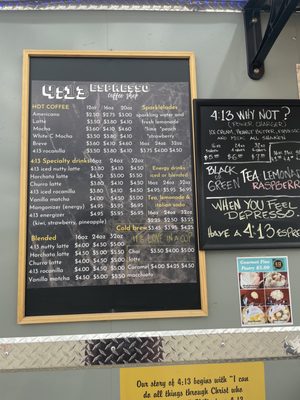 Menu photo 5 4:13 espresso coffee shop San Antonio, TX Menu photo 5 4:13 espresso coffee shop San Antonio, TX