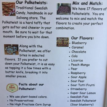 Swedish Candy Factory - Polkatwist, traditional candy - Candy Stores Near Me - Solvang, California