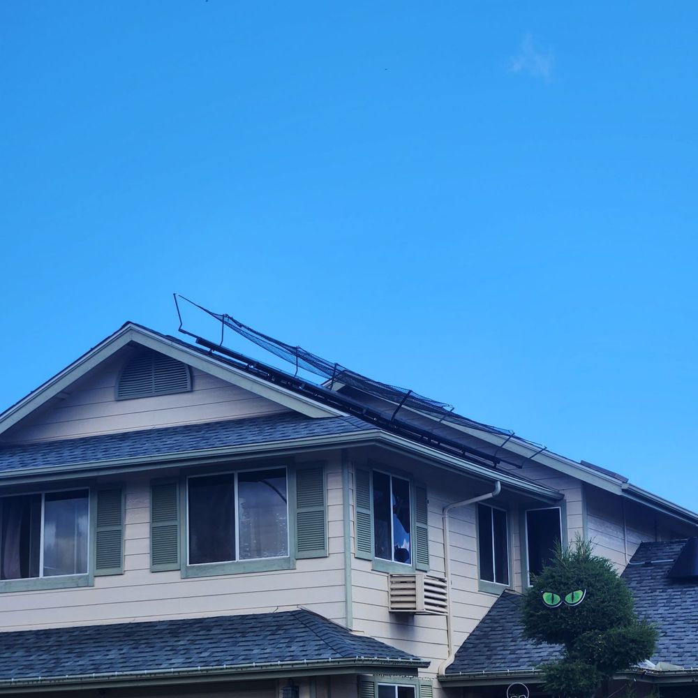One Stop Rooftop - Netting to protect solar panels from golf balls - Roofing Near Me - Mililani, Hawaii One Stop Rooftop - Netting to protect solar panels from golf balls - Roofing Near Me - Mililani, Hawaii