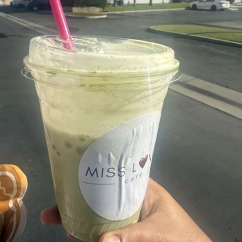 Miss Loves Cafe - Banana Matcha Latte - Coffee & Tea Near Me - Corona, California Miss Loves Cafe - Banana Matcha Latte - Coffee & Tea Near Me - Corona, California