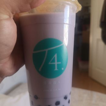 T4 Tea For U - Taro Milk tea with Boba - Bubble Tea Near Me - Fairfield, California