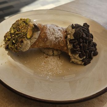 Pastaria Vivi - Ricotta Cannoli (pistachio & chocolate), $12 - Pasta Shops Near Me - Encinitas, California
