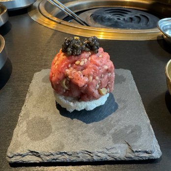 Naksan BBQ - Special beef tartare w caviar - Korean Near Me - Boston, Massachusetts