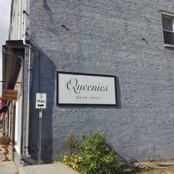 Queenies Bake Shop - Sign at side of building