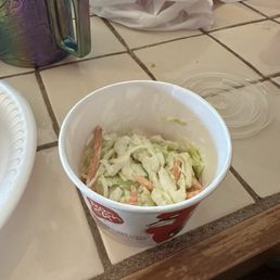 Half full cole slaw Half full cole slaw