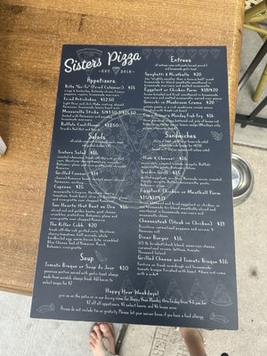 Menu photo 8 Sisters Pizza San Diego, CA Menu photo 8 Sisters Pizza San Diego, CA