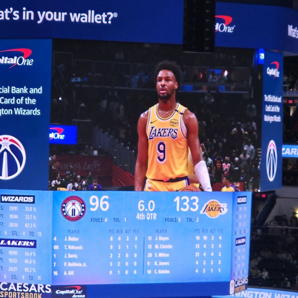 Capital One Arena - Bronny getting some action - Stadiums & Arenas Near Me - Washington, DC, District of Columbia