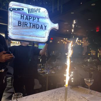Knife Modern Mediterranean - Birthday sparklers - Mediterranean Near Me - Atlanta, Georgia Knife Modern Mediterranean - Birthday sparklers - Mediterranean Near Me - Atlanta, Georgia