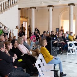 Fleming Museum of Art - Event in the museum's Marble Court.