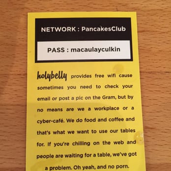 Holybelly 19 - Wifi card. No porn please. - Breakfast & Brunch Near Me - Paris, 75 Holybelly 19 - Wifi card. No porn please. - Breakfast & Brunch Near Me - Paris, 75