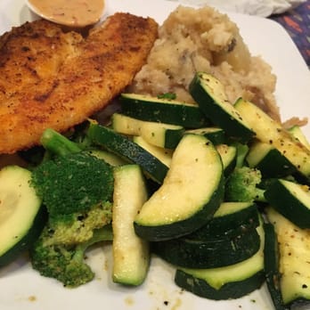 Fish City Grill - Flounder was kind of dry and the zucchini was under cooked $14.99 - Seafood Near Me - Georgetown, Texas Fish City Grill - Flounder was kind of dry and the zucchini was under cooked $14.99 - Seafood Near Me - Georgetown, Texas