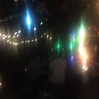 Maracuja - A hazy depiction of the relaxed scene in the garden patio - Wine Bars Near Me - Brooklyn, New York