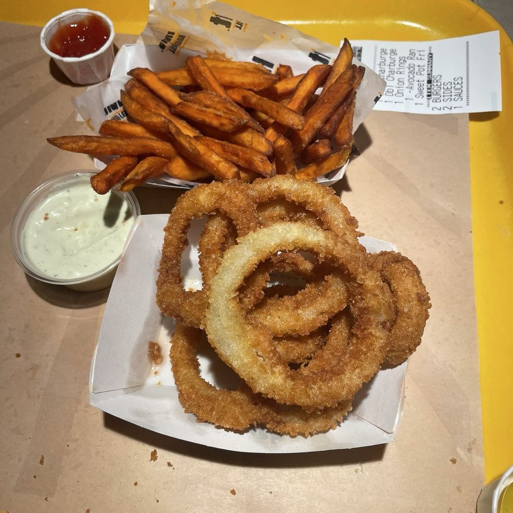 Habit Burger & Grill - Sweet Potato Fries & Onion Rings with Avocado Ranch. - Salad Near Me - Phoenix, Arizona Habit Burger & Grill - Sweet Potato Fries & Onion Rings with Avocado Ranch. - Salad Near Me - Phoenix, Arizona