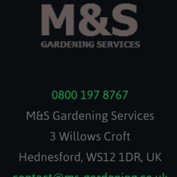 M&S Gardening Services