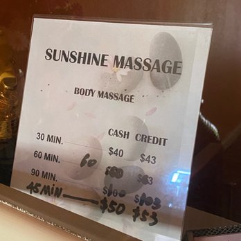 Sunshine Massage Therapy - Pricing - Massage Therapy Near Me - Modesto, California Sunshine Massage Therapy - Pricing - Massage Therapy Near Me - Modesto, California