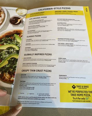 Menu photo 8 California Pizza Kitchen Laguna Niguel, CA