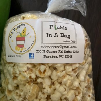 Cob Poppers - a bag of popcorn - Popcorn Shops Near Me - Baraboo, Wisconsin Cob Poppers - a bag of popcorn - Popcorn Shops Near Me - Baraboo, Wisconsin