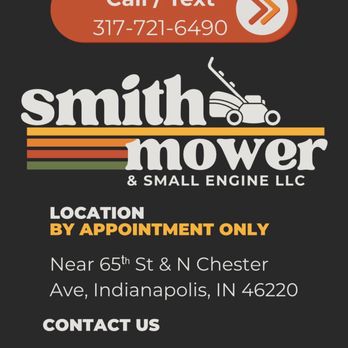 Smith Mower & Small Engine - Picture from Smith Mower Repair website - Outdoor Power Equipment Services Near Me - Indianapolis, Indiana Smith Mower & Small Engine - Picture from Smith Mower Repair website - Outdoor Power Equipment Services Near Me - Indianapolis, Indiana