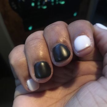 Venus Nails & Spa - Looks like BIG BLACK BLOBS!!! - Nail Salons Near Me - Sachse, Texas