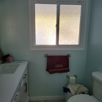 Exquisite Industries - Vanity replacement, new tiled floors, new toilet - Handyman Near Me - Los Angeles, California Exquisite Industries - Vanity replacement, new tiled floors, new toilet - Handyman Near Me - Los Angeles, California
