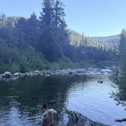Little Town Campground - My hubby taking in the beautiful view