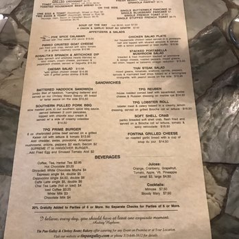 Tin Pan Galley - Menu 2019 - American Near Me - Sackets Harbor, New York Tin Pan Galley - Menu 2019 - American Near Me - Sackets Harbor, New York