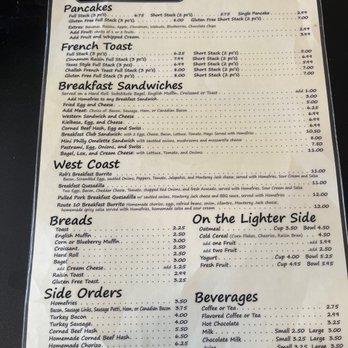 Rob’s Kitchen - Menu - Breakfast & Brunch Near Me - Plainville, Connecticut