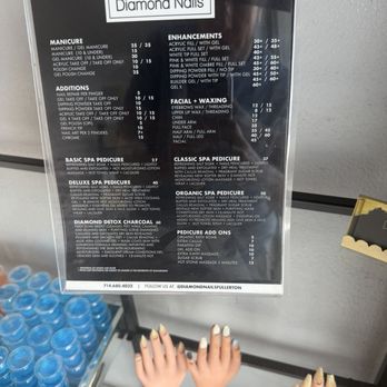 Diamond Nails - Menu - Nail Salons Near Me - Fullerton, California Diamond Nails - Menu - Nail Salons Near Me - Fullerton, California