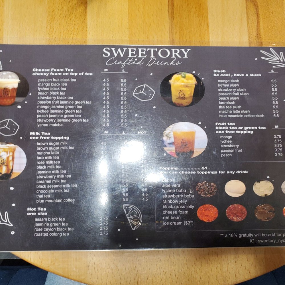 Sweetory - Drinks menu - Desserts Near Me - Jackson Heights, New York Sweetory - Drinks menu - Desserts Near Me - Jackson Heights, New York