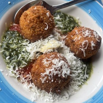 Blue Pan Pizza - Arancini (rice balls) - Pizza Near Me - Denver, Colorado Blue Pan Pizza - Arancini (rice balls) - Pizza Near Me - Denver, Colorado