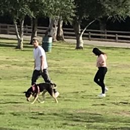 Two people who refused to put their dog on a leash, even after their dog approached my infant by the playground. Two people who refused to put their dog on a leash, even after their dog approached my infant by the playground.