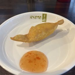 Crab rangoon, basically onions and cream cheese. Hard pass.