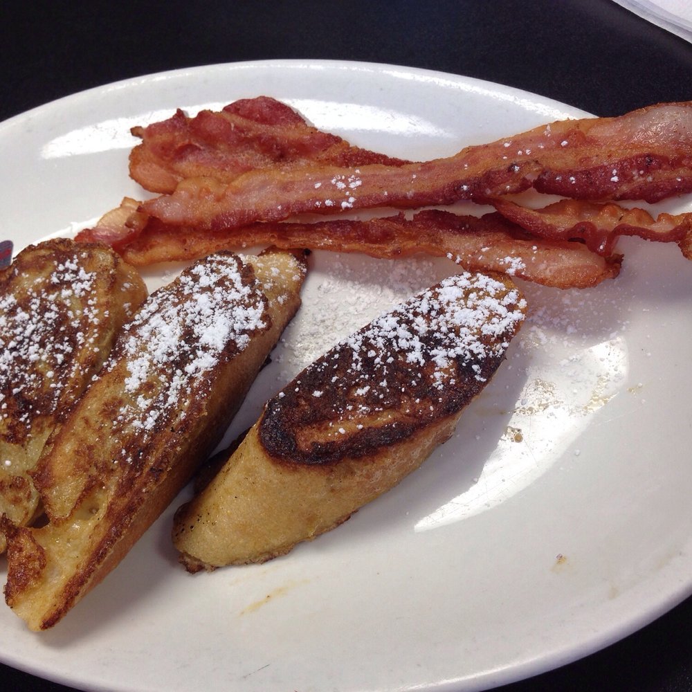 Allin's Diner - 1/2 French Toast and Bacon - Diners Near Me - Saint Charles, Missouri Allin's Diner - 1/2 French Toast and Bacon - Diners Near Me - Saint Charles, Missouri
