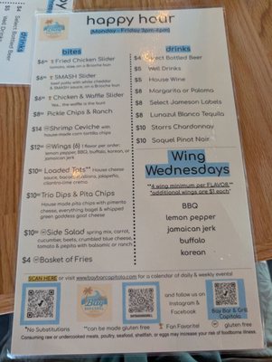 Menu photo 2 Bay Bar & Grill Capitola, CA