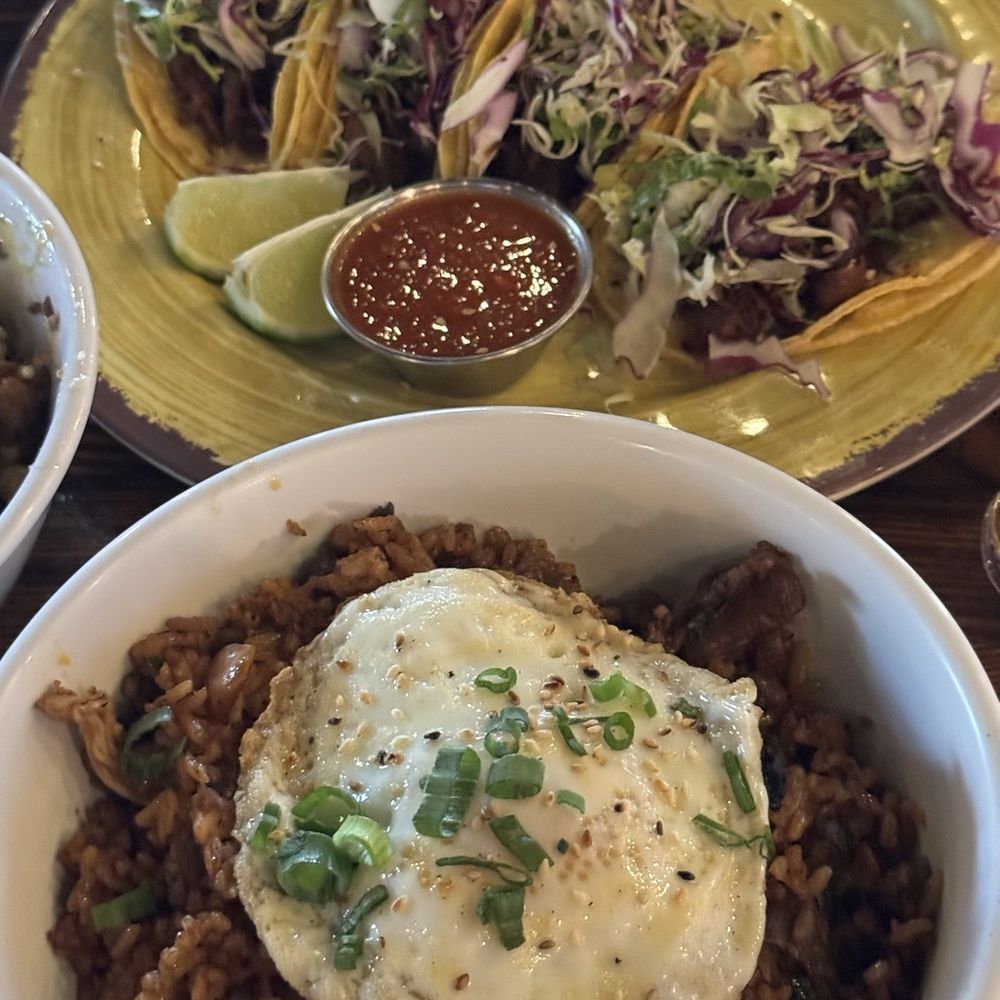 Kimchi Fried Rice; Korean BBQ Taco