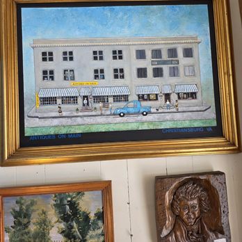 Antiques On Main - A framed artwork of the Antiques on Main building. - Antiques Near Me - Christiansburg, Virginia Antiques On Main - A framed artwork of the Antiques on Main building. - Antiques Near Me - Christiansburg, Virginia