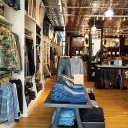 Lucky Brand - Though loaded with clothing, they keep the shop neat and orderly