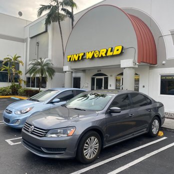 Tint World - VW Passat tint removal and install. - Car Window Tinting Near Me - Doral, Florida