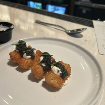 Riel - Caviar tots - New American Near Me - Houston, Texas Riel - Caviar tots - New American Near Me - Houston, Texas