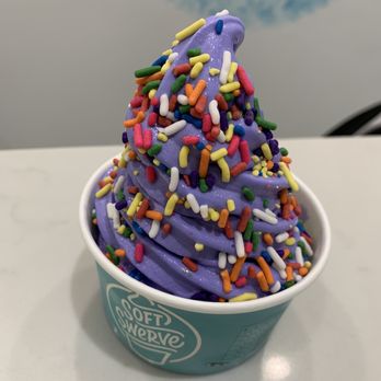 Soft Swerve - Ube soft serve with sprinkles - Ice Cream & Frozen Yogurt Near Me - New York, New York Soft Swerve - Ube soft serve with sprinkles - Ice Cream & Frozen Yogurt Near Me - New York, New York