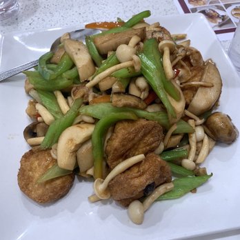 Tasty Spot Cafe - Egg Tofu w/ Assorted Mushroom - Dim Sum Near Me - Arcadia, California