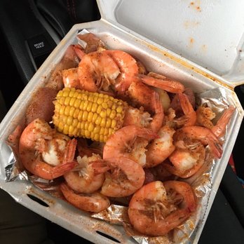 Mad Crab Seafood - Lb of shrimp with potatoes and corn - Seafood Near Me - Orlando, Florida